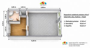 Na prenájom obchodný priestor 44 m², Seberíniho, Ružinov - Pošeň — foto 5