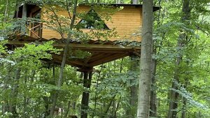 Unikátny domček v korunách stromov (Treehouse) 35m2 s veľkým pozemkom — foto 4