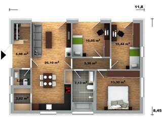 Novostavba - bungalov, Lúky (Púchov) - pozemok 380, 400, 450 m2 — foto 10