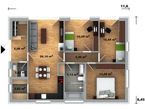 Novostavba - bungalov, Lúky (Púchov) - pozemok 380, 400, 450 m2 — foto 10