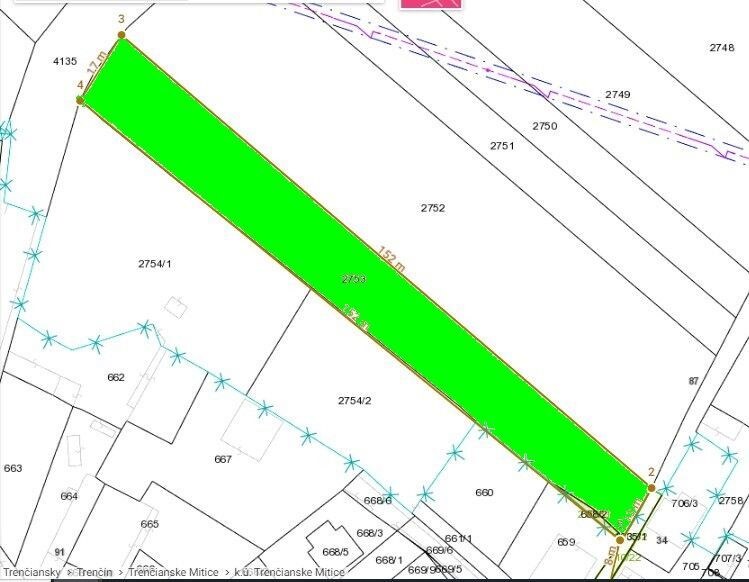 STAVEBNÝ POZEMOK 2250 m2 TRENČIANSKE MITICE — foto 6