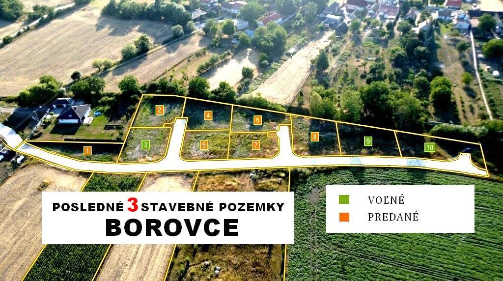 STAVEBNÝ POZEMOK 514 M² BOROVCE *VIDEO* /ELEKTRINA, VODA, KANALIZÁCIA/ — foto 3