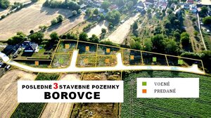 PREDAJ STAVEBNÝ POZEMOK 613 M² BOROVCE /VODA, ELEKTRINA, KANALIZÁCIA/ — foto 3