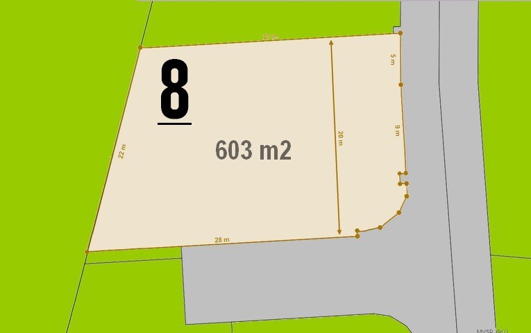 PREDAJ STAVEBNÝ POZEMOK 603 M² BOROVCE /VODA, ELEKTRINA, KANALIZÁCIA/ — foto 2