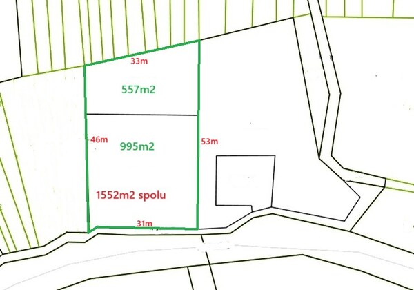 Pozemok 1552m2 v tichej lokalite, Moravany nad Váhom