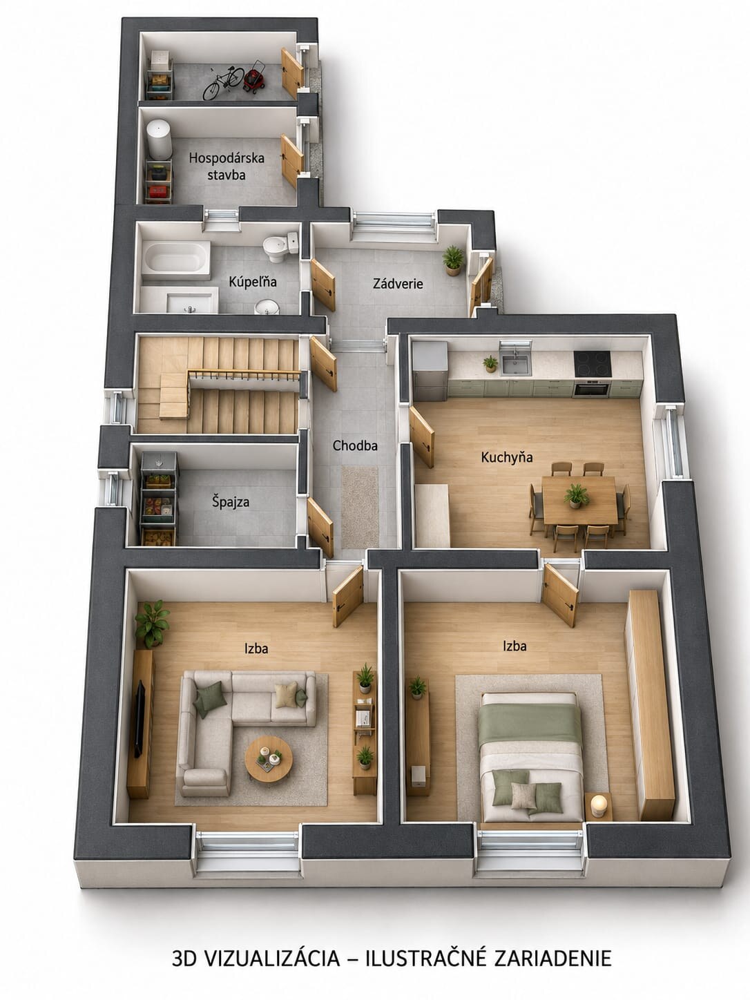 Dva rodinné domy,  na pozemku 763 m² – Horná Breznica — foto 13